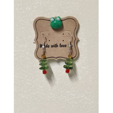3D Christmas Tree Earrings