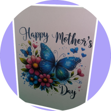 Blue Butterfly Mother's Day Card