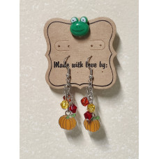 Fall Pumpkin Earrings