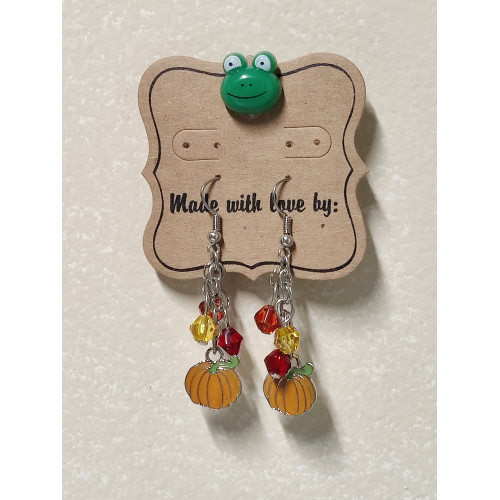 Fall Pumpkin Earrings