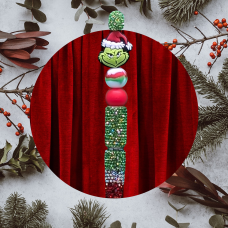 Grinch Santa Hat Pen