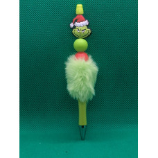 Fuzzy Grinch Pen