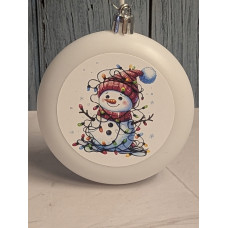 Snowman With Lights Ornament