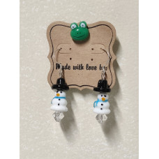 Snowman Earrings