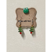 3D Christmas Tree Earrings